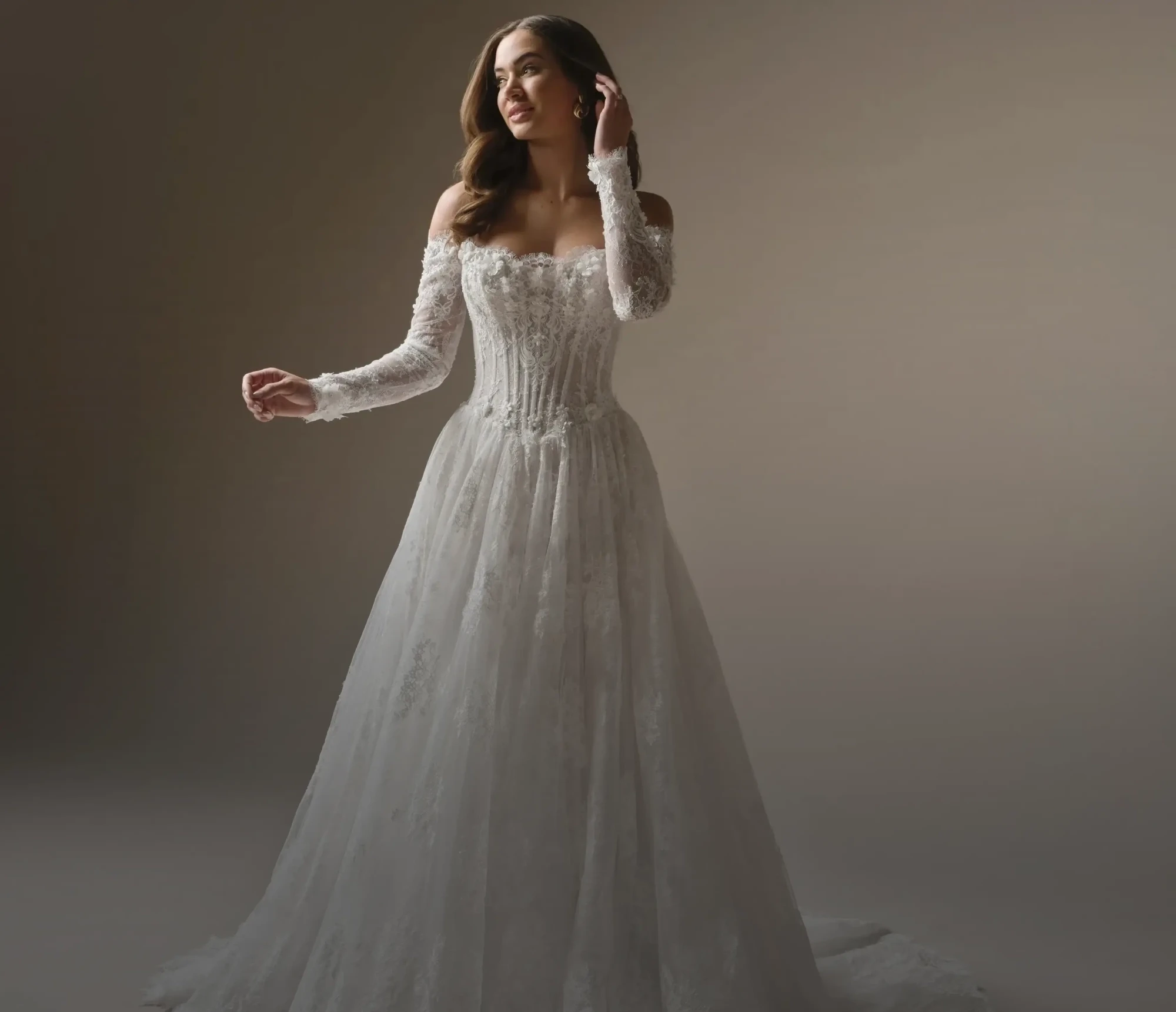 Photo of Model wearing a bridal gown by Maggie Sottero